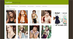 Desktop Screenshot of fashionmyanmar.com