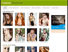 Tablet Screenshot of fashionmyanmar.com